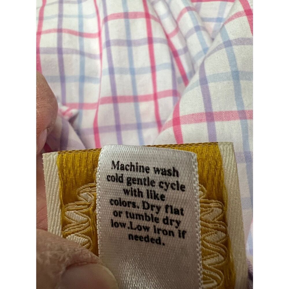 The Beaufort Bonnet Company Bettye Sue smocked windowpane top 3T - Picture 14 of 14